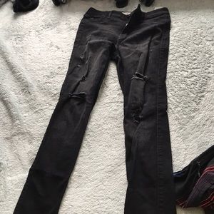 Hollister Black Ripped Jeans!